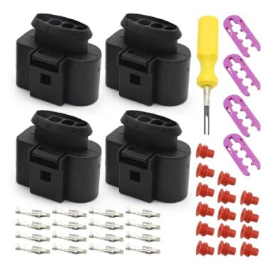Imagem de MDEOOSKY Kit De Reparo Para Conector Bobina Ignição 4 Peças 4B0973724, Chicote Elétrico Com Ferramenta, Substituição Audi A1 A2 A3 1999-2014 Skoda Octavia Superb 2002-2015, 4B0 973 724