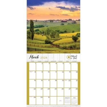 Imagem de TF Publishing Calendário de parede 2026 Midwest Is Best - grades grandes para agendamentos e agendamentos - Calendário de parede mensal vertical 2026 com papel brilhante premium para organização