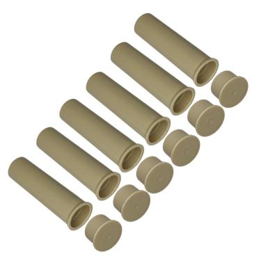 Imagem de Mangas de deck e tampas de furo para cerca de piscina - pacote com 6 - cerca de mastro de 2,5 cm, inserções com plugues, serve para a maioria das marcas, cerca de segurança DIY