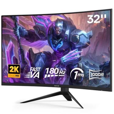 Imagem de Monitor Gamer Redragon Hrothgar 31.5” 2560x1440p 180Hz Curvo 100R Painel VA GMQ3225RVC