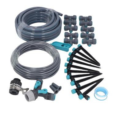 Imagem de Diydeg Sistemas de Irrigação por Gotejamento, Kit Automático de Irrigação por Gotejamento Com Mangueira de 32,8 Pés,Conector Rápido e Emissores de Gotejamento Ajustáveis para Estufa