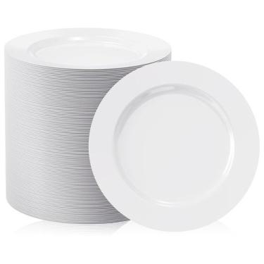 Imagem de Pratos de sobremesa de plástico FOCUSLINE 7 polegadas, 100 unidades, b