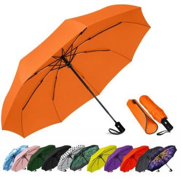 Imagem de Guarda-chuva SIEPASA Windproof Travel Compact Automatic Orange
