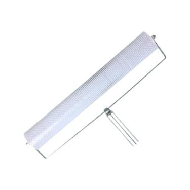 Imagem de Baoblaze Ferramenta de nivelamento automático para cimento, rolo de composto para betonilha com pontas, rolo de construção de piso, com pontas para piso epóxi