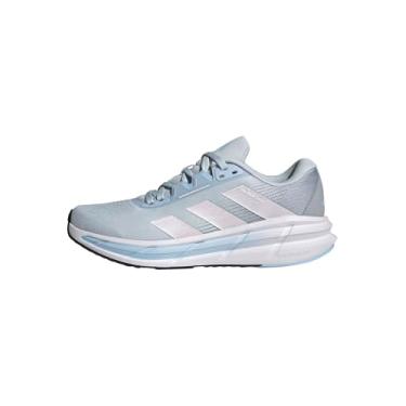 Imagem de adidas Tênis de corrida feminino Questar 3, Azul halo/quase rosa/azul, 34