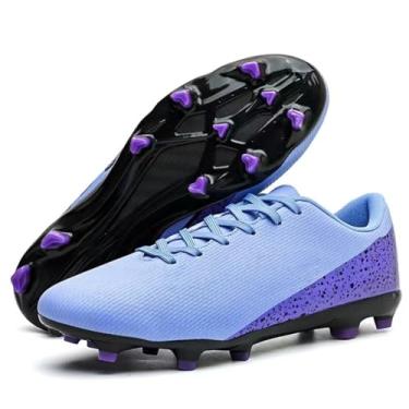 Imagem de GODLARK Chuteiras de futebol masculinas femininas para ambientes fechados, sapatos de beisebol largos, sapatos de rúgbi para adultos, jovens, meninos grandes, pequenos spikes AG TF botas de futebol