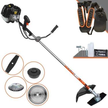 Imagem de Roçadeira Lateral À Gasolina Terra GRH520 Motor 2 Tempos 52cc 2,5HP de