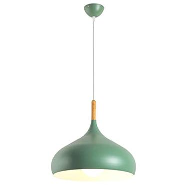 Imagem de CHENKUI Abajur de madeira Macaron lustre colorido nórdico criativo industrial decoração luminária de teto ajustável cabeça única luminária pendente E26/E27 base, para restaurantes, sala de estar