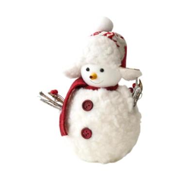 Imagem de Lilihuimaoyi Decoração de Boneco de Neve de Natal, Boneco de Neve, Prateleira Decorativa de Escritório, Presentes para Festas de Fim de Ano, Enfeite de Mesa, L
