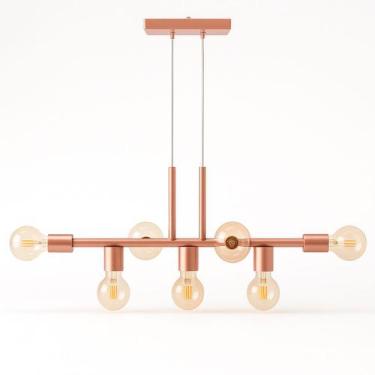 Imagem de Pendente Rubis Aluminio Teto E27 7 Luzes Lumini Lab