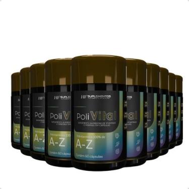 Imagem de 10X Polivital A-Z 60 Caps Hf Suplementos