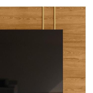 Imagem de Estante Home Theater New Apolo Para Tv Até 75 Polegadas Com Pés - Madetec Móveis Cumaru Opala