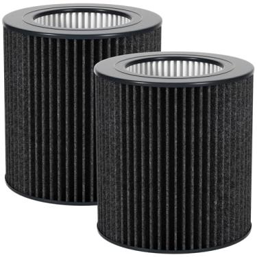 Imagem de Luripid Pacote com 2 minifiltros de ar compatíveis com Molekule Air Mini e Air Mini + purificadores de ar, filtro de substituição HEPA verdadeiro 3 em 1 de alta eficiência