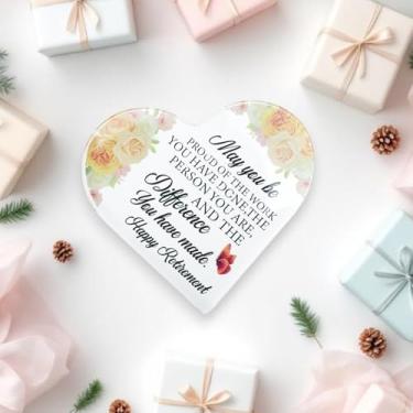 Imagem de Generic 1 peça padrão de coração de sinalização decorativa A166 amarelo acrílico 10 x 10 x 1 cm