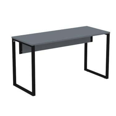 Imagem de Mesa Escritório P25 Tub Pandin 170 Cm (larg) X 70 Cm (prof) Tampo Mdp Grafito Pé Aço Tubular Preto