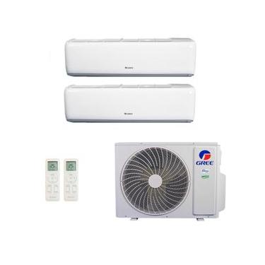 Imagem de Ar-Condicionado Multi Split Inverter R-32 Gree 18.000 (2x Evap HW 9.000) Quente/Frio 220V