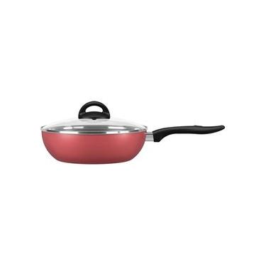 Imagem de Panela Wok com Tampa Brinox Chilli Antiaderente Pro-Flon - 24 cm