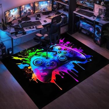 Imagem de DGRUIHONG Tapete para jogos - Tapete gamer para quarto de meninos - Tapete de jogos - 91 x 61 cm, estilo 1
