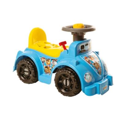 Imagem de Ketokinha Carrinho Andador Interativo Dog Azul, Brinquedo Educativo com 6 Peças Geométricas, Banco Interativo e Buzina, 54x29x33cm, para Crianças a partir de 12 Meses