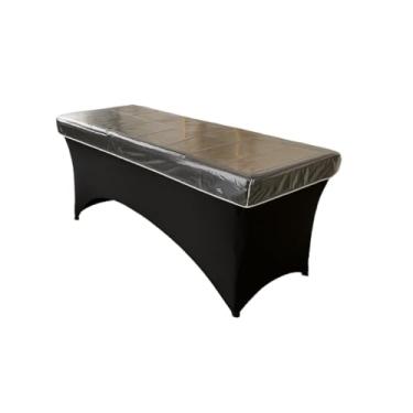 Imagem de Capa Para Maca De Massagem, Estética, Spa - Impermeável Cristal Transparente Grosso e Resistente(220 x 80 x 15)