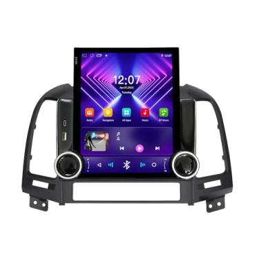 Imagem de Android 15 8-CORE para Rádio Hyundai Santa Fé 2006-2012 Carro Estéreo Sem Fio CarPlay Android Auto Navegação GPS 24.6 cm HD Touchscreen Bluetooth Rádio Carro FM/WiFi/Link Espelho + Câmera de Backup