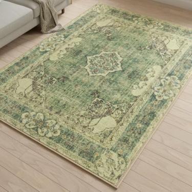 Imagem de Muddy Mat Tapetes de área laváveis Majestic de 1,8 m x 2,7 m para sala de estar, quarto e sala de jantar – Tapete antiderrapante macio e moderno – Tapetes dobráveis à prova d'água para animais de