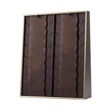 Imagem de APLVFFZH Bandeja Vertical para Exibição de Joias, Organizador de Armazenamento em Couro PU, Expositor Vertical para Joias, Suporte para Balcão de Loja/boutique, Bandeja para Colar