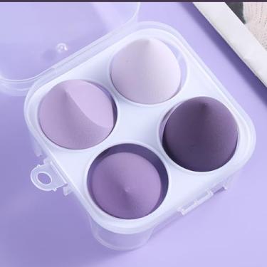 Imagem de Beauty Blender Esponja Maquiagem Esponjas Sabão Ovo Estojo Perfeito para Creme, Pó e Líquido Maquiagem Rosto