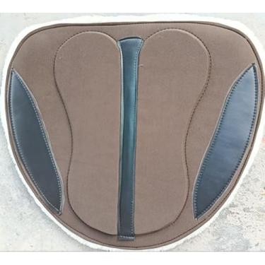 Imagem de Manta Forro para Cavalo - Proteção Lombar e Sela, Ideal para Vaquejada e Atividades Equinas (Marrom)