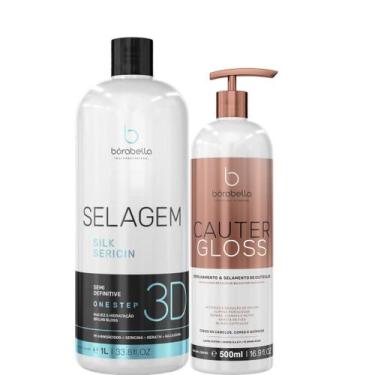 Imagem de Borabella Selagem 3D Semi Definitiva 1L + Cauter Gloss 500ml