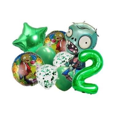 Imagem de Conjunto De Balões Para Festa De Aniversário Infantil Plants Vs Zombie