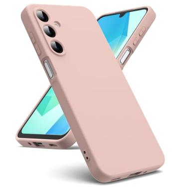 Imagem de Capa de telefone adequada para Samsung Galaxy A16 4G/5G [capa de silicone líquido] [interior de microfibra] capa de borracha silicone gel TPU líquido à prova de choque para Samsung Galaxy A16 4G/5G