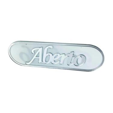 Imagem de Placa Aberto e Fechado Em Acrílico Alto Padrão Variações - Progetus, B