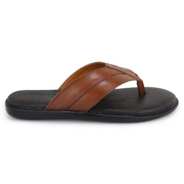 Imagem de Chinelo Masculino Couro Elegante Classico 105M-Masculino