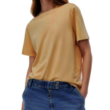 Imagem de Camiseta Feminina Hering MC Estonada Amarela - 4H1NYUTEN-Feminino