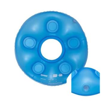 Imagem de Almofada Caixa De Ovo Inflável Redonda Com orifício Antiescaras - Aqua