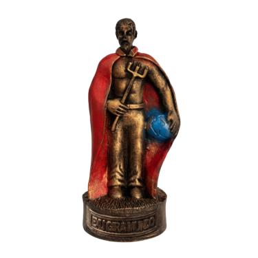 Imagem de Escultura Exu Gira Mundo Vintage Resina 10 cm