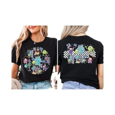 Imagem de Camiseta Unissex Disney Monsters Inc De Dois Lados, Moletom Combinando