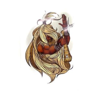 Imagem de Adesivo De Vinil Impermeável Orixá Omolú 10X13 Cm - Bialluz Presentes