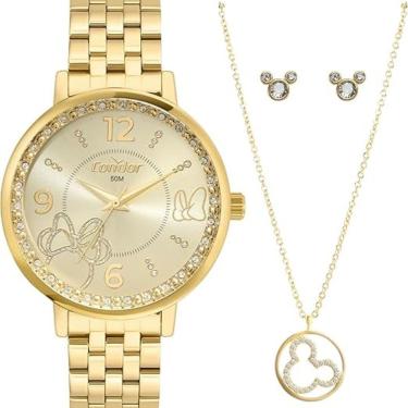 Imagem de Relógio Condor Disney Minnie Feminino CO2036MYN/K4X Dourado-Feminino