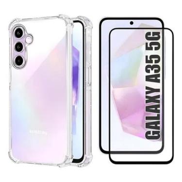 Imagem de Kit Capinha + Película de Cerâmica 9D para Samsung Galaxy A35 5G - LXL