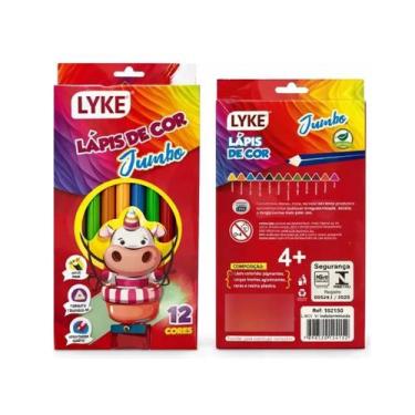 Imagem de Lápis de Cor Jumbo Lyke 12 Cores com Apontador