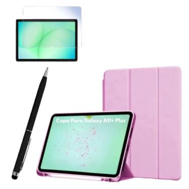 Imagem de Kit Capa P/tablet Samsung Galaxy A11+ Plus 11' + Pelicula + Caneta - F