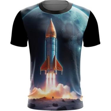 Imagem de Camiseta Dryfit Foguete Espacial Space Rocket Espaço 3 - Kasubeck Stor