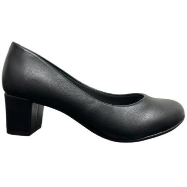 Imagem de Sapato beira rio salto baixo ref:4777.409 feminino, Preto, 36