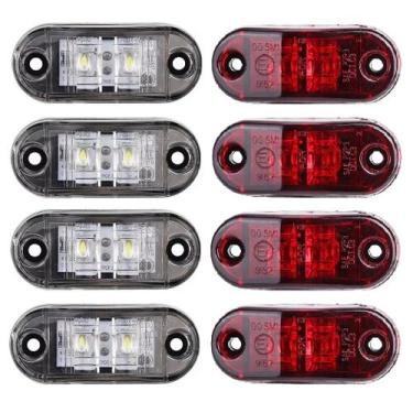 Imagem de Kit 12 Lanternas Led 12/24v Vigia Teto Van Bau Caminhão Klx - KLX Qual