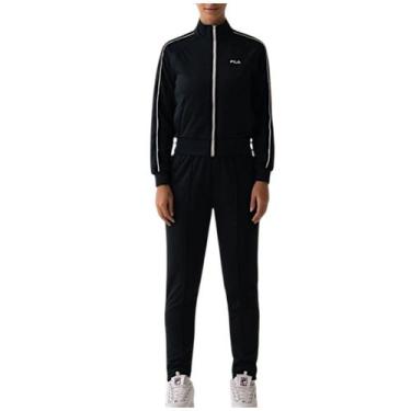 Imagem de Agasalho Fila Classic Icon Feminino, Preto, Branco, M