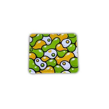 Imagem de Mousepad Liquid Flow Verde e Amarelo - 180x220mm Borracha 3mm