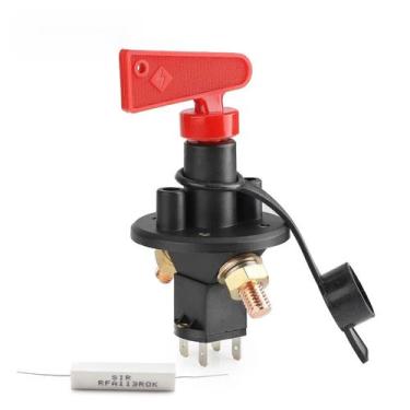Imagem de Isolador De Bateria Universal 12/24V Com 4 Terminais, Interruptor De A