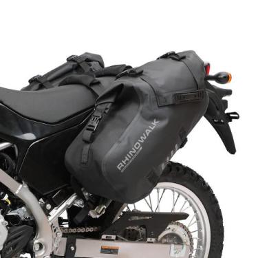 Imagem de Alforjes Laterais para Moto Rhinowalk Impermeáveis 18 L, Par